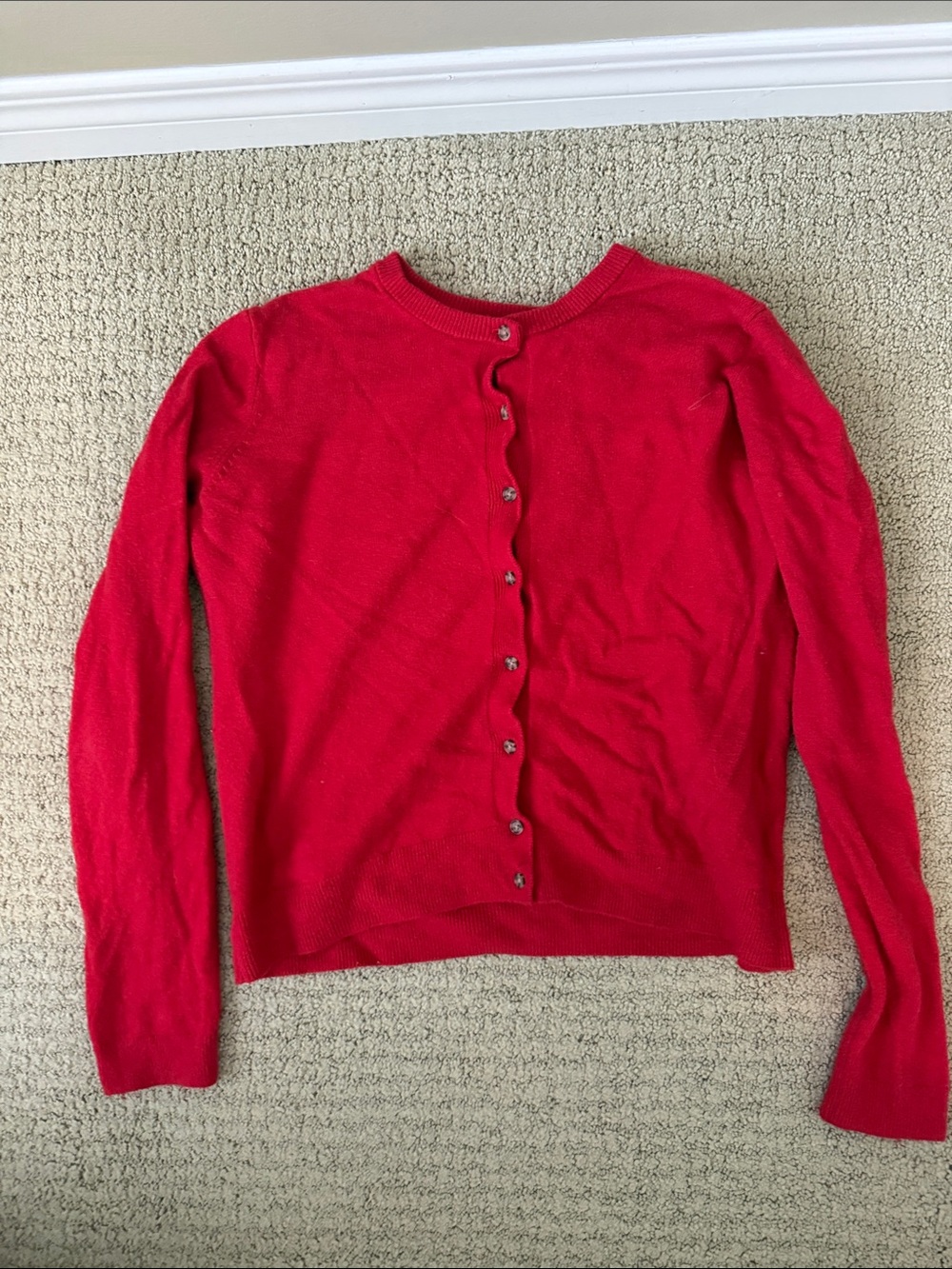 GAP Red Button-Up Women's Cardigan Sweater
